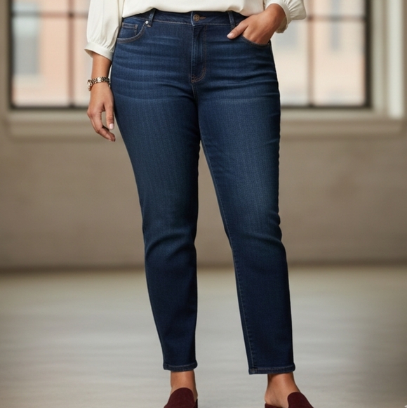 MERITAGE Dark Blue Skinny Women's Jeans SIZE 24.w - Picture 15 of 16